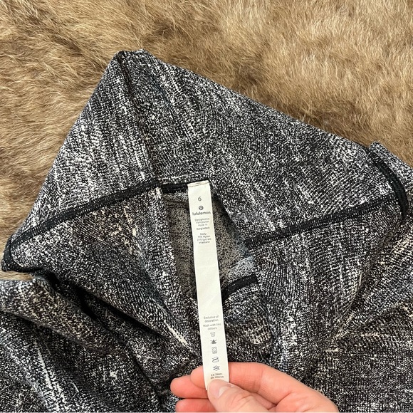 Lululemon Wunder Under Hi-Rise 7/8 Tight 25” Rush Jacquard Black White - Picture 9 of 11